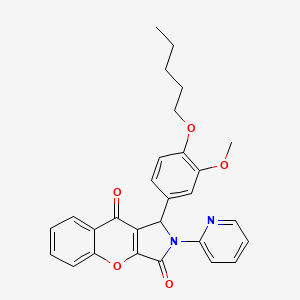 1-[3-Methoxy-4-(pentyloxy)phenyl]-2-(pyridin-2-yl)-1,2-dihydrochromeno[2,3-c]pyrrole-3,9-dione