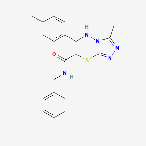 3-methyl-N-(4-methylbenzyl)-6-(4-methylphenyl)-6,7-dihydro-5H-[1,2,4]triazolo[3,4-b][1,3,4]thiadiazine-7-carboxamide