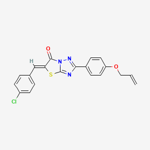 (5Z)-5-(4-chlorobenzylidene)-2-[4-(prop-2-en-1-yloxy)phenyl][1,3]thiazolo[3,2-b][1,2,4]triazol-6(5H)-one