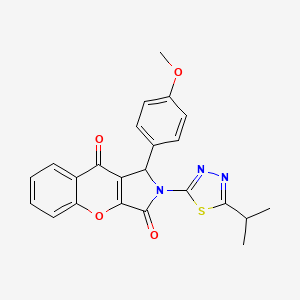 1-(4-Methoxyphenyl)-2-[5-(propan-2-yl)-1,3,4-thiadiazol-2-yl]-1,2-dihydrochromeno[2,3-c]pyrrole-3,9-dione