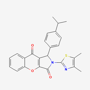 2-(4,5-Dimethyl-1,3-thiazol-2-yl)-1-[4-(propan-2-yl)phenyl]-1,2-dihydrochromeno[2,3-c]pyrrole-3,9-dione