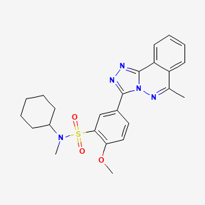 N-cyclohexyl-2-methoxy-N-methyl-5-(6-methyl[1,2,4]triazolo[3,4-a]phthalazin-3-yl)benzenesulfonamide