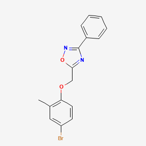 5-[(4-Bromo-2-methylphenoxy)methyl]-3-phenyl-1,2,4-oxadiazole