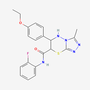 6-(4-ethoxyphenyl)-N-(2-fluorophenyl)-3-methyl-6,7-dihydro-5H-[1,2,4]triazolo[3,4-b][1,3,4]thiadiazine-7-carboxamide