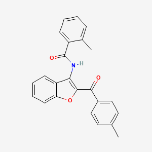 2-methyl-N-[2-(4-methylbenzoyl)-1-benzofuran-3-yl]benzamide