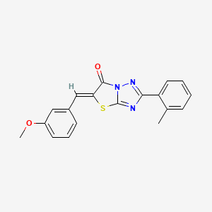 molecular formula C19H15N3O2S B11580095 (5Z)-5-(3-methoxybenzylidene)-2-(2-methylphenyl)[1,3]thiazolo[3,2-b][1,2,4]triazol-6(5H)-one 