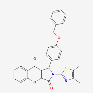 1-[4-(Benzyloxy)phenyl]-2-(4,5-dimethyl-1,3-thiazol-2-yl)-1,2-dihydrochromeno[2,3-c]pyrrole-3,9-dione