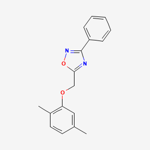 molecular formula C17H16N2O2 B11580172 5-[(2,5-Dimethylphenoxy)methyl]-3-phenyl-1,2,4-oxadiazole 