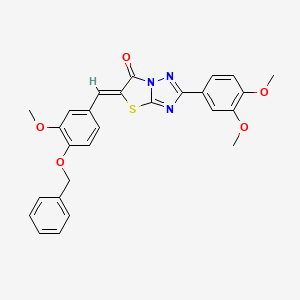 (5Z)-5-[4-(benzyloxy)-3-methoxybenzylidene]-2-(3,4-dimethoxyphenyl)[1,3]thiazolo[3,2-b][1,2,4]triazol-6(5H)-one