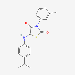 3-(3-Methylphenyl)-5-{[4-(propan-2-yl)phenyl]amino}-1,3-thiazolidine-2,4-dione