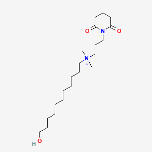 N-[3-(2,6-dioxopiperidin-1-yl)propyl]-11-hydroxy-N,N-dimethylundecan-1-aminium