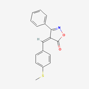 (4Z)-4-[4-(methylsulfanyl)benzylidene]-3-phenyl-1,2-oxazol-5(4H)-one