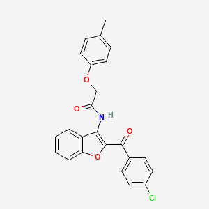 N-[2-(4-chlorobenzoyl)-1-benzofuran-3-yl]-2-(4-methylphenoxy)acetamide