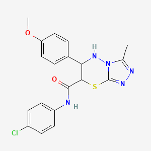 N-(4-chlorophenyl)-6-(4-methoxyphenyl)-3-methyl-6,7-dihydro-5H-[1,2,4]triazolo[3,4-b][1,3,4]thiadiazine-7-carboxamide