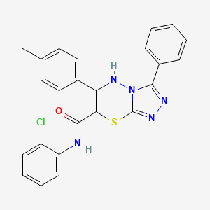 N-(2-chlorophenyl)-6-(4-methylphenyl)-3-phenyl-6,7-dihydro-5H-[1,2,4]triazolo[3,4-b][1,3,4]thiadiazine-7-carboxamide