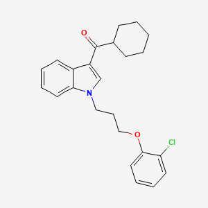 {1-[3-(2-chlorophenoxy)propyl]-1H-indol-3-yl}(cyclohexyl)methanone