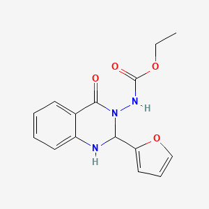 ethyl [2-(furan-2-yl)-4-oxo-1,4-dihydroquinazolin-3(2H)-yl]carbamate