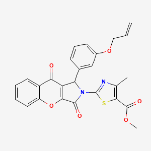 methyl 2-{3,9-dioxo-1-[3-(prop-2-en-1-yloxy)phenyl]-3,9-dihydrochromeno[2,3-c]pyrrol-2(1H)-yl}-4-methyl-1,3-thiazole-5-carboxylate