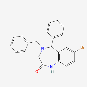 4-benzyl-7-bromo-5-phenyl-4,5-dihydro-3H-1,4-benzodiazepin-2-ol