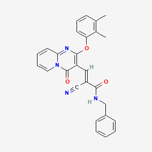 (2E)-N-benzyl-2-cyano-3-[2-(2,3-dimethylphenoxy)-4-oxo-4H-pyrido[1,2-a]pyrimidin-3-yl]prop-2-enamide