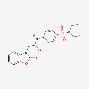 N-(4-Diethylsulfamoyl-phenyl)-2-(2-oxo-benzooxazol-3-yl)-acetamide