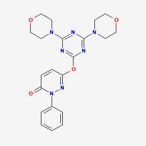 6-(4,6-Di-morpholin-4-yl-[1,3,5]triazin-2-yloxy)-2-phenyl-2H-pyridazin-3-one