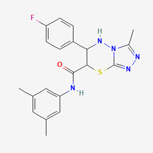 N-(3,5-dimethylphenyl)-6-(4-fluorophenyl)-3-methyl-6,7-dihydro-5H-[1,2,4]triazolo[3,4-b][1,3,4]thiadiazine-7-carboxamide