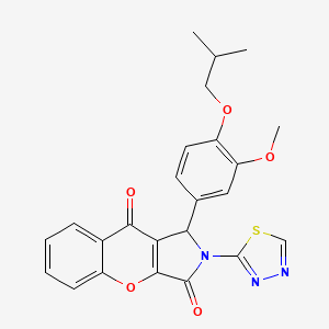 1-[3-Methoxy-4-(2-methylpropoxy)phenyl]-2-(1,3,4-thiadiazol-2-yl)-1,2-dihydrochromeno[2,3-c]pyrrole-3,9-dione