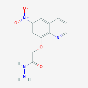 2-[(6-Nitroquinolin-8-yl)oxy]acetohydrazide