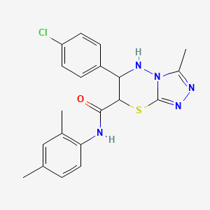 6-(4-chlorophenyl)-N-(2,4-dimethylphenyl)-3-methyl-6,7-dihydro-5H-[1,2,4]triazolo[3,4-b][1,3,4]thiadiazine-7-carboxamide