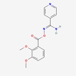 molecular formula C15H15N3O4 B11580788 N'-[(2,3-dimethoxybenzoyl)oxy]pyridine-4-carboximidamide 