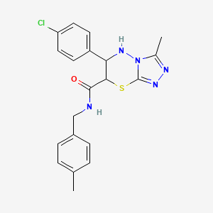 6-(4-chlorophenyl)-3-methyl-N-(4-methylbenzyl)-6,7-dihydro-5H-[1,2,4]triazolo[3,4-b][1,3,4]thiadiazine-7-carboxamide