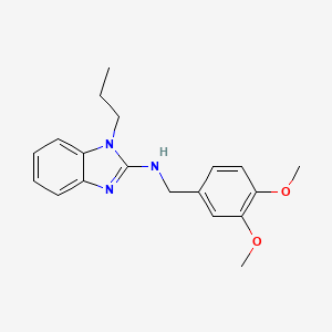 molecular formula C19H23N3O2 B11580859 N-(3,4-dimethoxybenzyl)-1-propyl-1H-benzimidazol-2-amine 