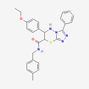 6-(4-ethoxyphenyl)-N-(4-methylbenzyl)-3-phenyl-6,7-dihydro-5H-[1,2,4]triazolo[3,4-b][1,3,4]thiadiazine-7-carboxamide