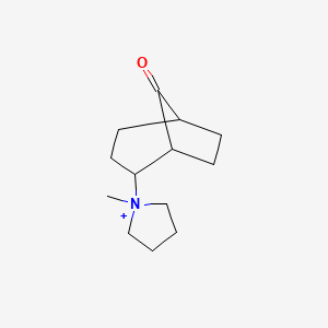 molecular formula C13H22NO+ B11580876 1-Methyl-1-(8-oxobicyclo[3.2.1]oct-2-yl)pyrrolidinium 