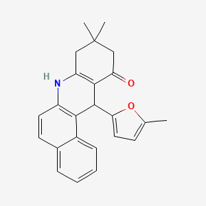 9,9-dimethyl-12-(5-methylfuran-2-yl)-8,9,10,12-tetrahydrobenzo[a]acridin-11(7H)-one