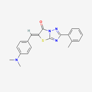 (5Z)-5-[4-(dimethylamino)benzylidene]-2-(2-methylphenyl)[1,3]thiazolo[3,2-b][1,2,4]triazol-6(5H)-one