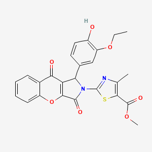 methyl 2-[1-(3-ethoxy-4-hydroxyphenyl)-3,9-dioxo-3,9-dihydrochromeno[2,3-c]pyrrol-2(1H)-yl]-4-methyl-1,3-thiazole-5-carboxylate