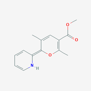 methyl (2Z)-3,6-dimethyl-2-(pyridin-2(1H)-ylidene)-2H-pyran-5-carboxylate