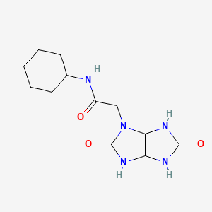 N-Cyclohexyl-2-(2,5-dioxo-hexahydro-imidazo[4,5-d]imidazol-1-yl)-acetamide