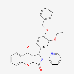 1-[4-(Benzyloxy)-3-ethoxyphenyl]-2-(pyridin-2-yl)-1,2-dihydrochromeno[2,3-c]pyrrole-3,9-dione