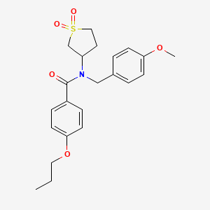 N-(1,1-dioxidotetrahydrothiophen-3-yl)-N-(4-methoxybenzyl)-4-propoxybenzamide