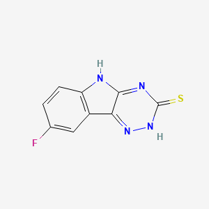 molecular formula C9H5FN4S B11580978 8-fluoro-5H-[1,2,4]triazino[5,6-b]indole-3-thiol 