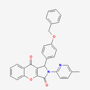 1-[4-(Benzyloxy)phenyl]-2-(5-methylpyridin-2-yl)-1,2-dihydrochromeno[2,3-c]pyrrole-3,9-dione