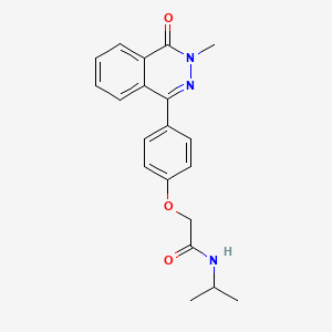 2-[4-(3-methyl-4-oxo-3,4-dihydrophthalazin-1-yl)phenoxy]-N-(propan-2-yl)acetamide