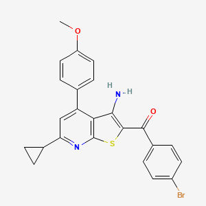 [3-Amino-6-cyclopropyl-4-(4-methoxyphenyl)thieno[2,3-b]pyridin-2-yl](4-bromophenyl)methanone