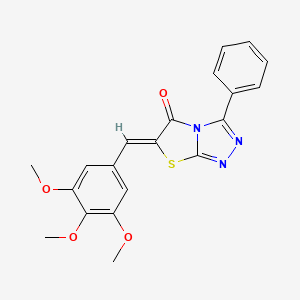 (6Z)-3-phenyl-6-(3,4,5-trimethoxybenzylidene)[1,3]thiazolo[2,3-c][1,2,4]triazol-5(6H)-one