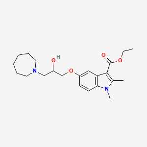 ethyl 5-[3-(azepan-1-yl)-2-hydroxypropoxy]-1,2-dimethyl-1H-indole-3-carboxylate