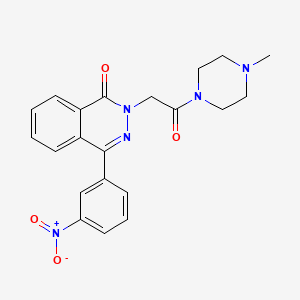 2-[2-(4-methylpiperazin-1-yl)-2-oxoethyl]-4-(3-nitrophenyl)phthalazin-1(2H)-one