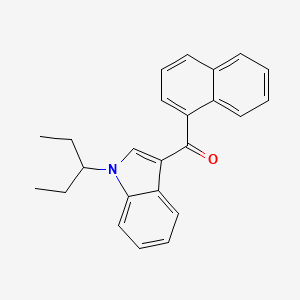 molecular formula C24H23NO B1158117 JWH 018 N-(1-ethylpropyl) isomer 